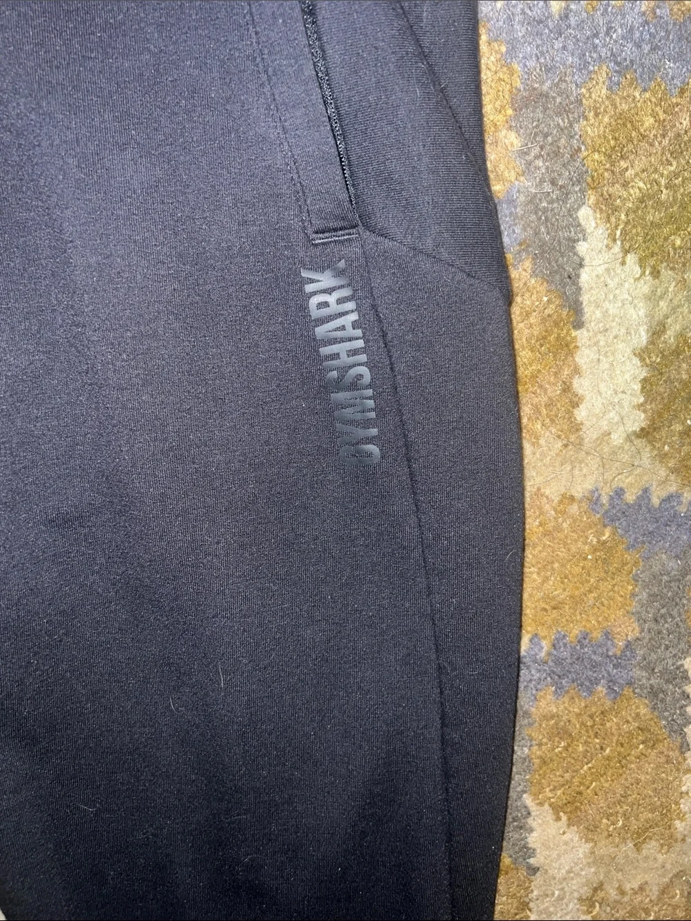 Gymshark Black Men's Chalk Joggers Sweatpants size M NWOT Black